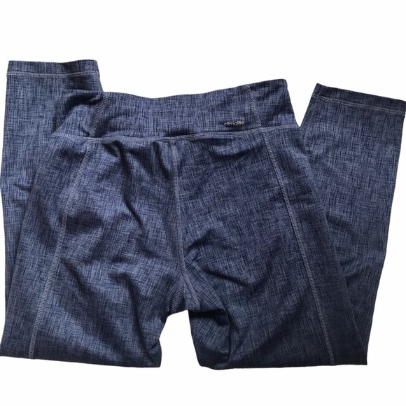 ADIDAS Women's Small Blue Climalite Activewear Tights Leggings Crops - Picture 8 of 9